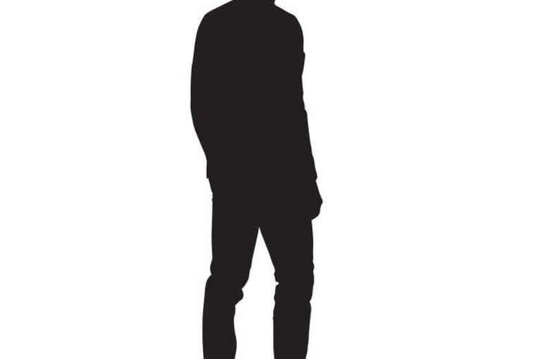 影の人間　フリー画像